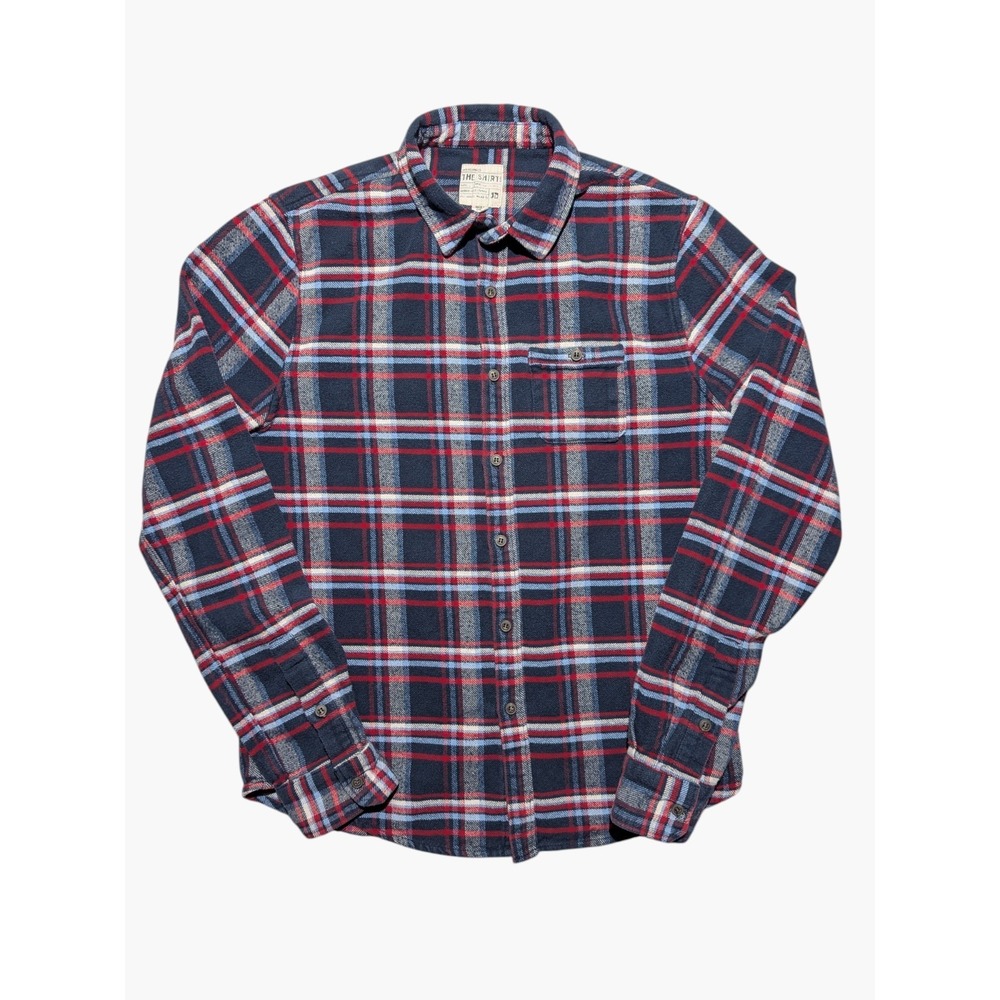 Joe's Jeans The Shirt Plaid Flannel Button Up Mens‎ S Red Blue